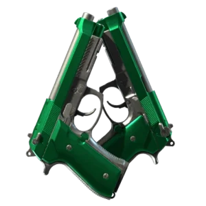 Dual Berettas | Emerald (Minimal Wear)