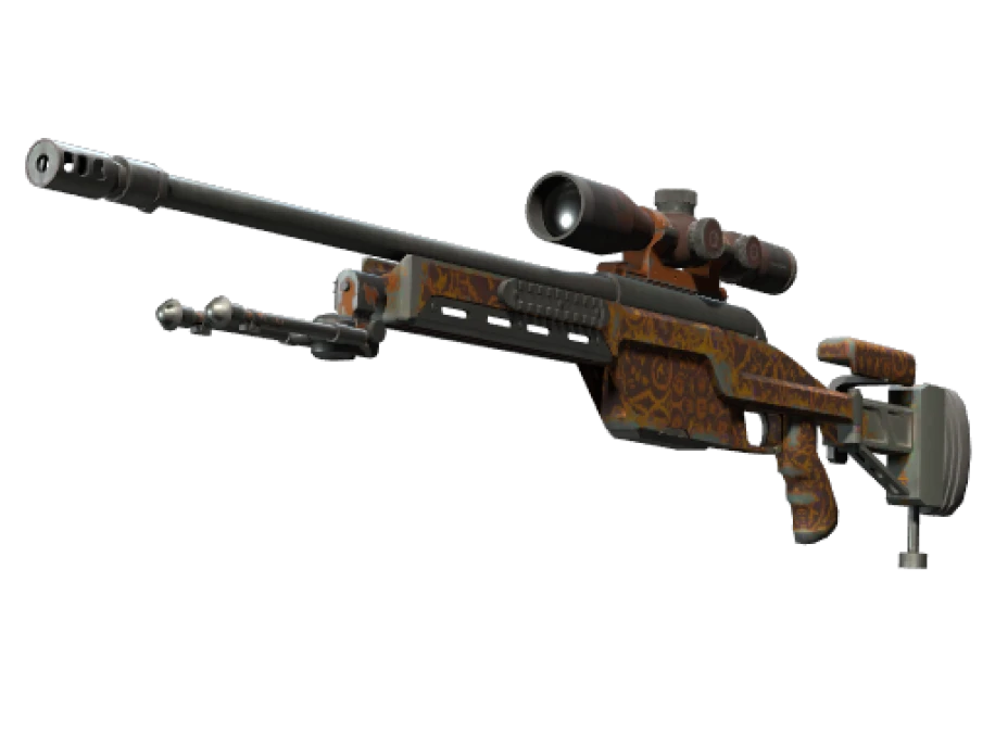 SSG 08 | Orange Filigree (Field-Tested)