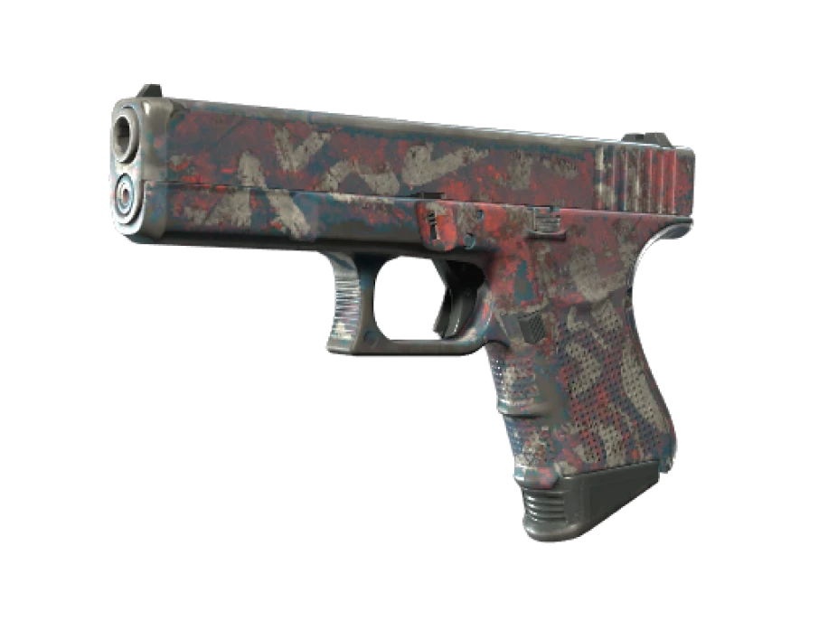 Souvenir Glock-18 | Teal Graf (Well-Worn)
