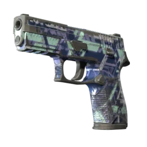 Souvenir P250 | Digital Architect (Battle-Scarred)