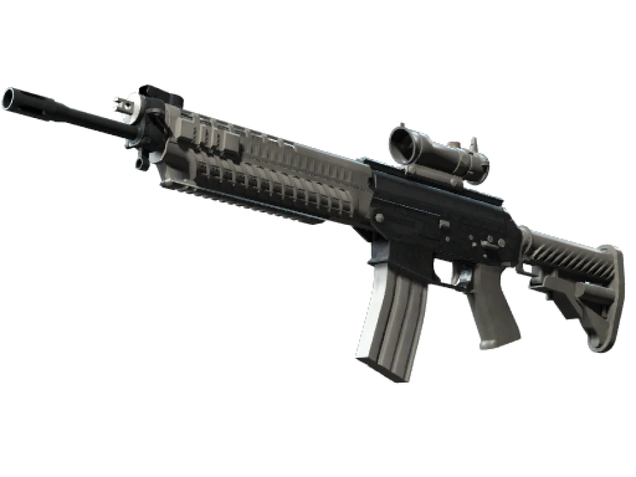 Souvenir SG 553 | Damascus Steel (Battle-Scarred)