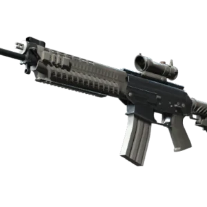 Souvenir SG 553 | Damascus Steel (Well-Worn)
