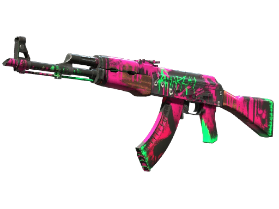 StatTrak™ AK-47 | Neon Revolution (Well-Worn)