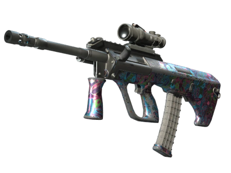 StatTrak™ AUG | Death by Puppy (Well-Worn)