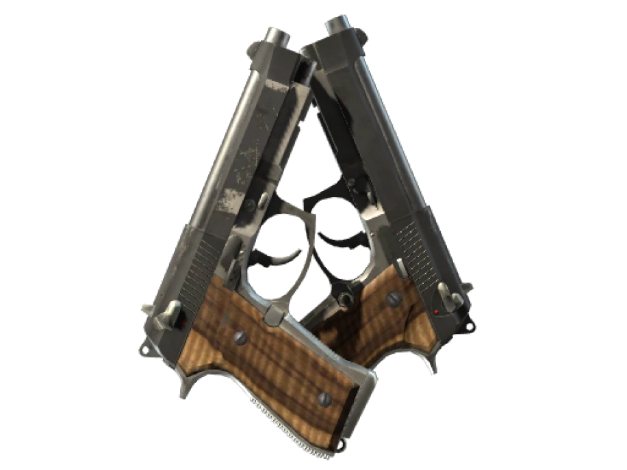 StatTrak™ Dual Berettas | Black Limba (Field-Tested)