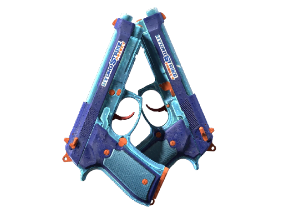 StatTrak™ Dual Berettas | Hydro Strike (Factory New)