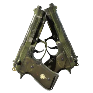 StatTrak™ Dual Berettas | Retribution (Well-Worn)