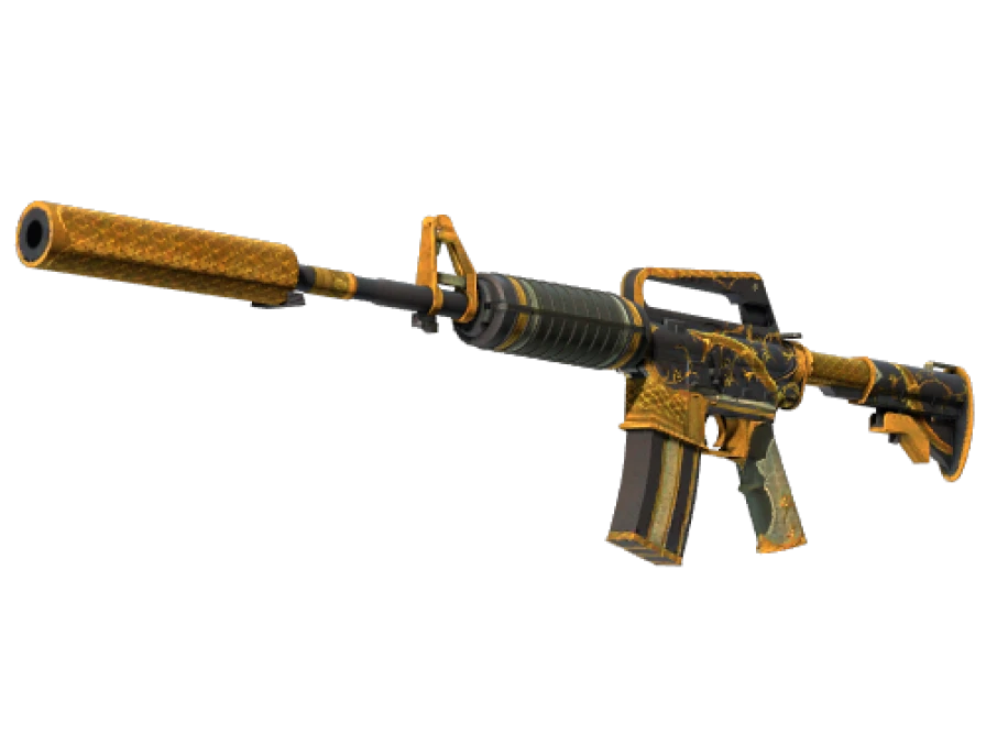 StatTrak™ M4A1-S | Golden Coil (Battle-Scarred)