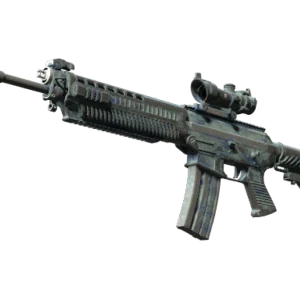 StatTrak™ SG 553 | Wave Spray (Battle-Scarred)