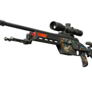 StatTrak™ SSG 08 | Dragonfire (Battle-Scarred)