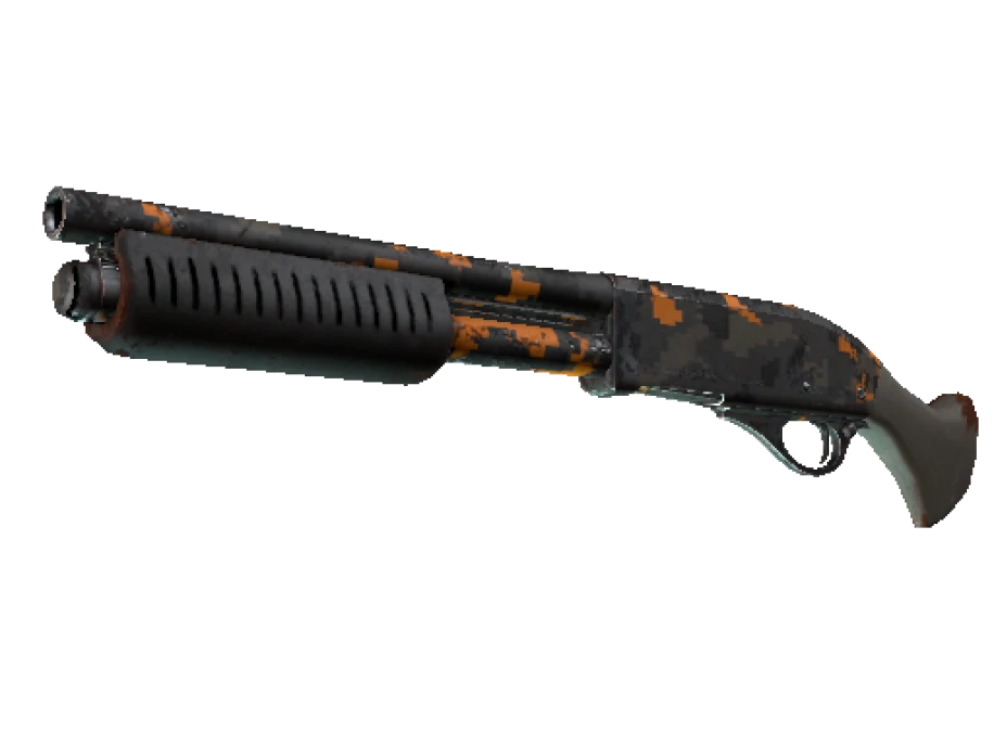 StatTrak™ Sawed-Off | Orange DDPAT (Well-Worn)