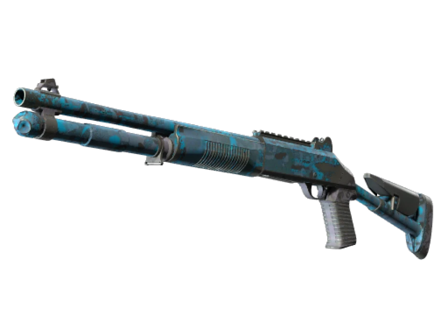 XM1014 | VariCamo Blue (Well-Worn)