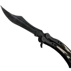 ★ Butterfly Knife | Black Laminate (Well-Worn)