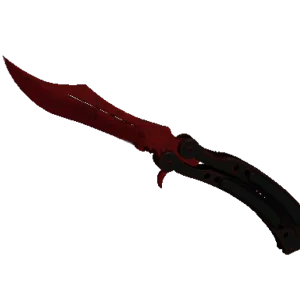 ★ Butterfly Knife | Crimson Web (Minimal Wear)