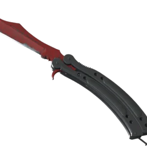 ★ Butterfly Knife | Crimson Web (Well-Worn)