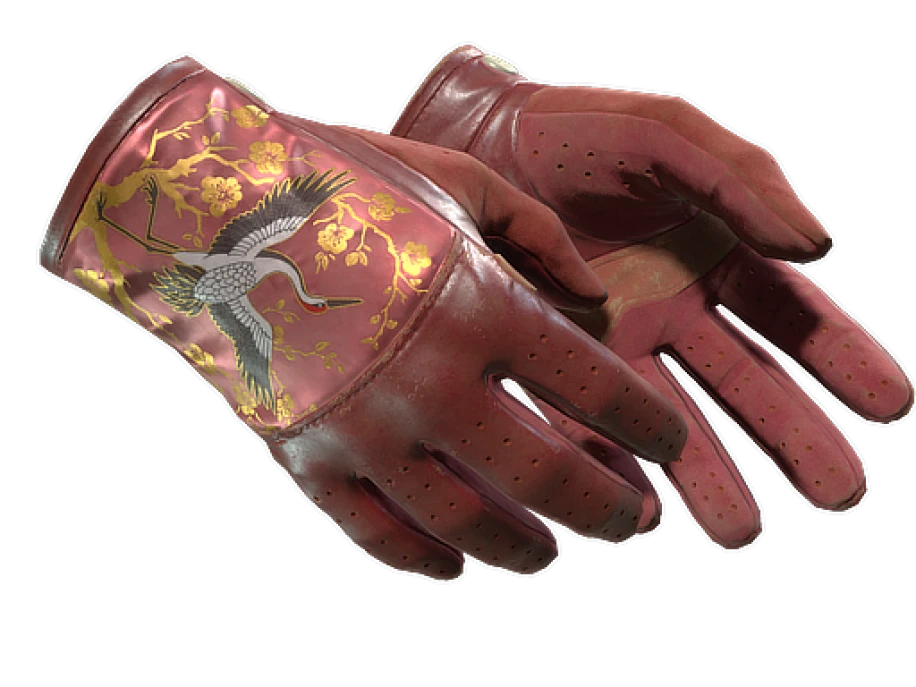 ★ Driver Gloves | Brocade Crane (Well-Worn)