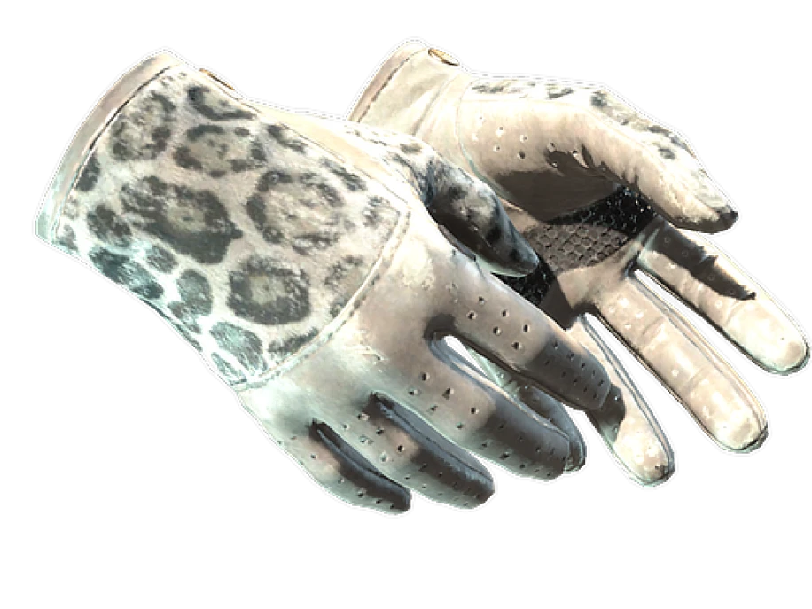 ★ Driver Gloves | Snow Leopard (Well-Worn)