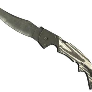 ★ Falchion Knife | Black Laminate (Battle-Scarred)
