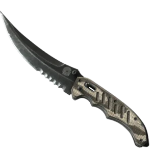 ★ Flip Knife | Black Laminate (Minimal Wear)