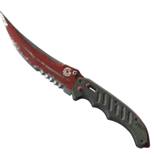 ★ Flip Knife | Crimson Web (Battle-Scarred)