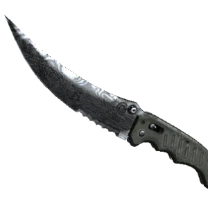 ★ Flip Knife | Damascus Steel (Battle-Scarred)