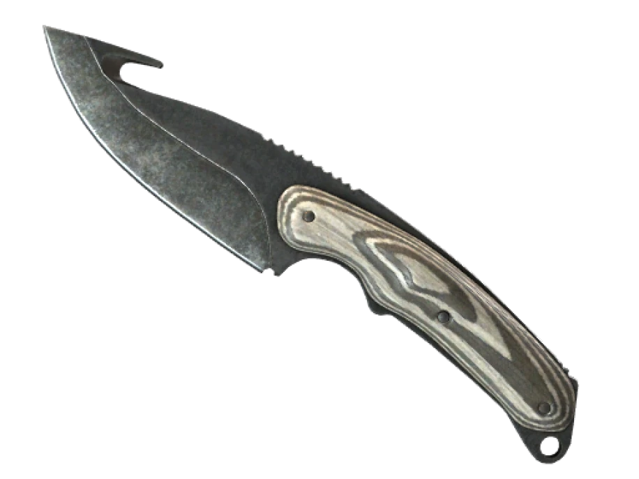 ★ Gut Knife | Black Laminate (Well-Worn)