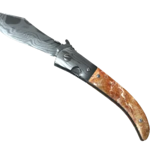 ★ Navaja Knife | Damascus Steel (Well-Worn)