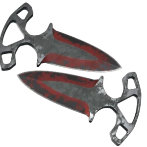 ★ Shadow Daggers | Crimson Web (Battle-Scarred)