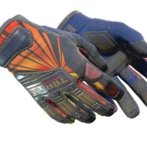 ★ Specialist Gloves | Sunburst (Battle-Scarred)