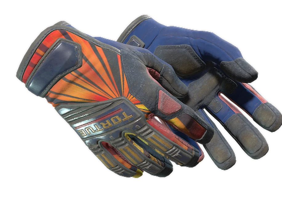 ★ Specialist Gloves | Sunburst (Battle-Scarred)