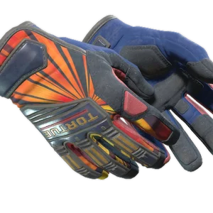 ★ Specialist Gloves | Sunburst (Well-Worn)