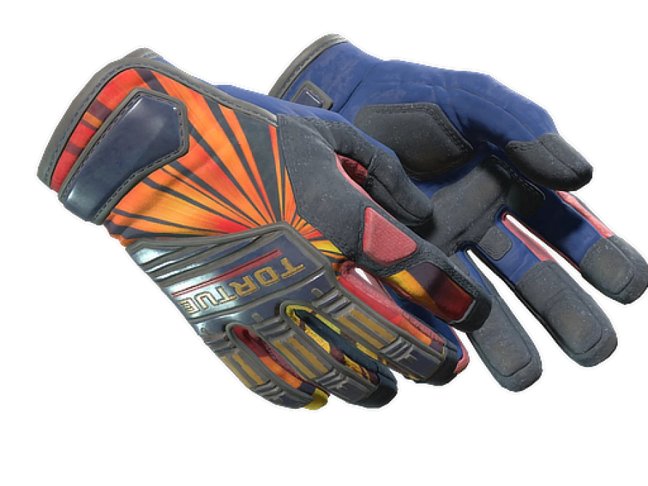 ★ Specialist Gloves | Sunburst (Well-Worn)