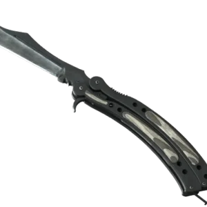 ★ StatTrak™ Butterfly Knife | Black Laminate (Well-Worn)
