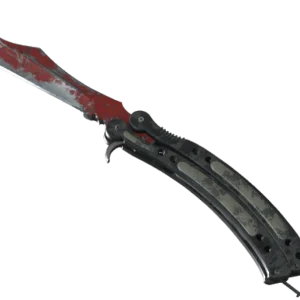 ★ StatTrak™ Butterfly Knife | Crimson Web (Battle-Scarred)