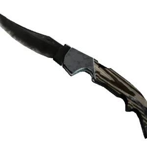 ★ StatTrak™ Falchion Knife | Black Laminate (Battle-Scarred)