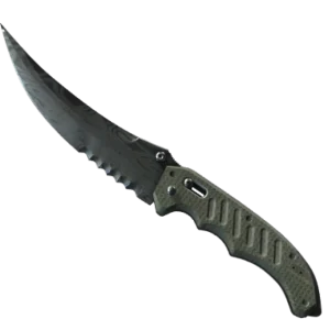 ★ StatTrak™ Flip Knife | Damascus Steel (Battle-Scarred)