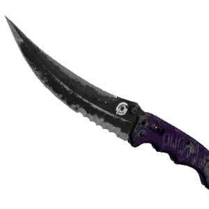 ★ StatTrak™ Flip Knife | Ultraviolet (Battle-Scarred)