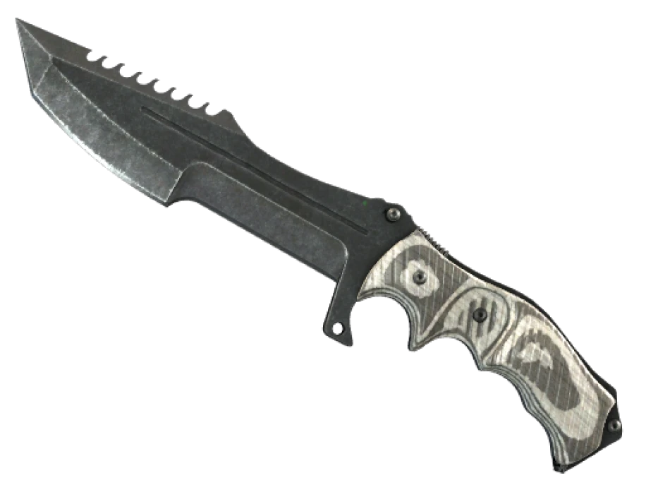 ★ StatTrak™ Huntsman Knife | Black Laminate (Well-Worn)