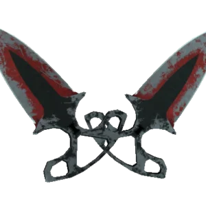★ StatTrak™ Shadow Daggers | Crimson Web (Battle-Scarred)