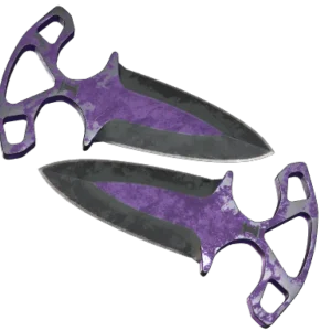 ★ StatTrak™ Shadow Daggers | Ultraviolet (Battle-Scarred)