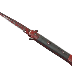 ★ StatTrak™ Stiletto Knife | Crimson Web (Battle-Scarred)