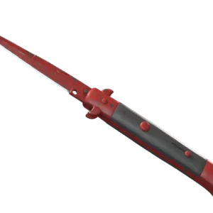 ★ StatTrak™ Stiletto Knife | Crimson Web (Well-Worn)