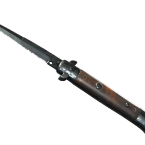 ★ StatTrak™ Stiletto Knife | Damascus Steel (Battle-Scarred)