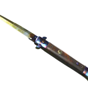 ★ Stiletto Knife | Case Hardened (Well-Worn)