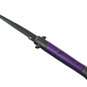 ★ Stiletto Knife | Ultraviolet (Well-Worn)